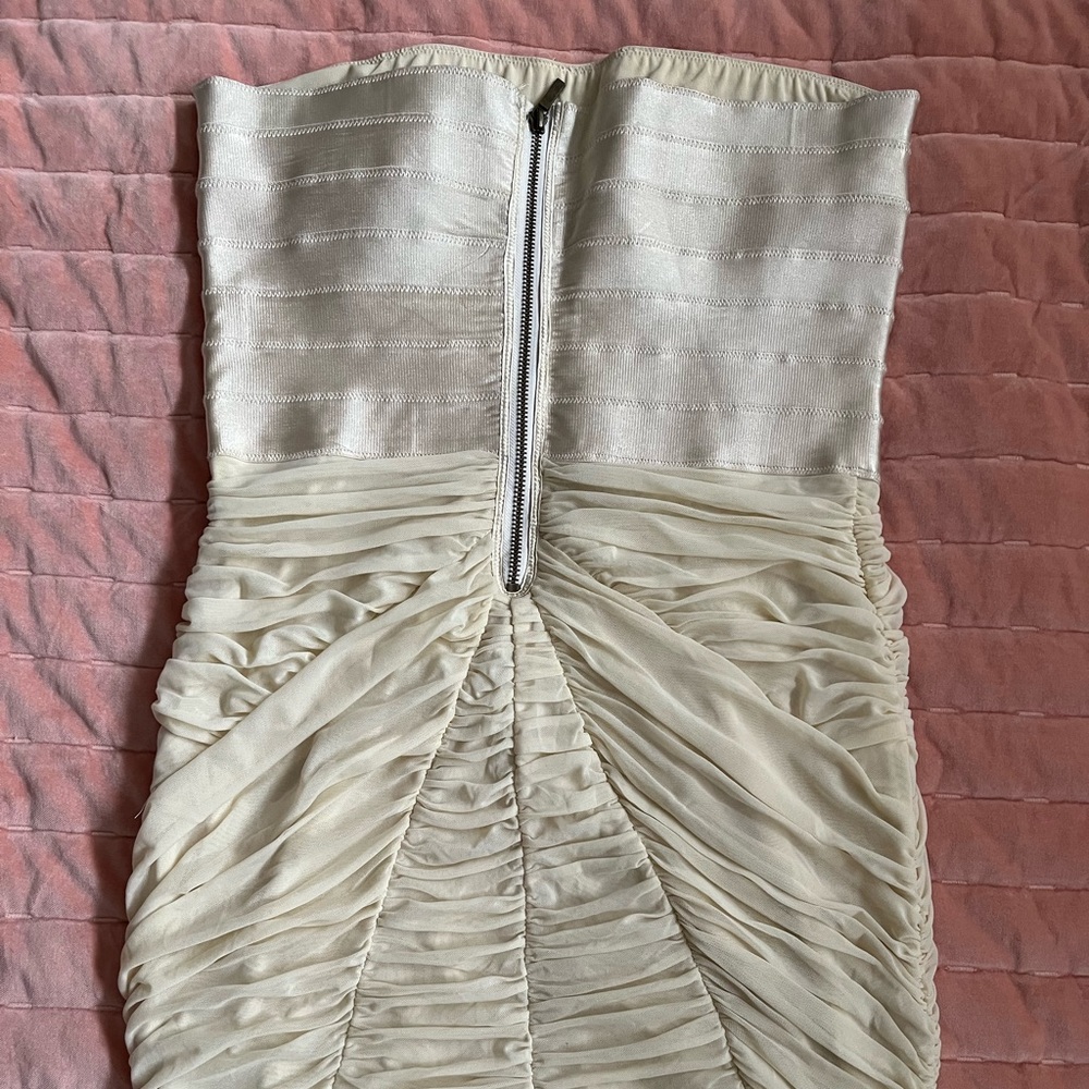 BEBE Bandage Mesh Dress